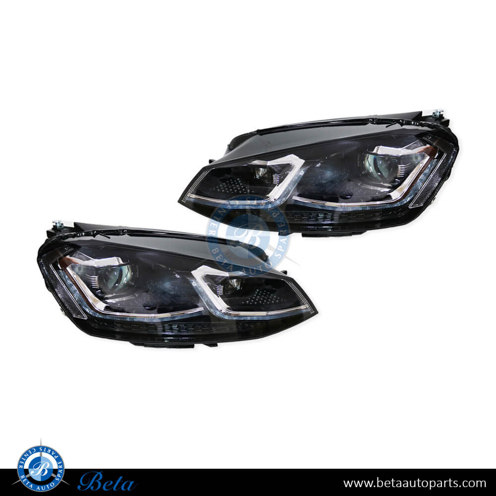 Headlamp Upgrade to 7.5 LED Look Silver Color for Volkswagen Golf 7 2013-2017 models, Part Number 5G1941005E / 5G1941006E Headlamp Upgrade to 7.5 LED Look Silver Color for Volkswagen Golf 7 2013-2017 models, Part Number 5G1941005E / 5G1941006E